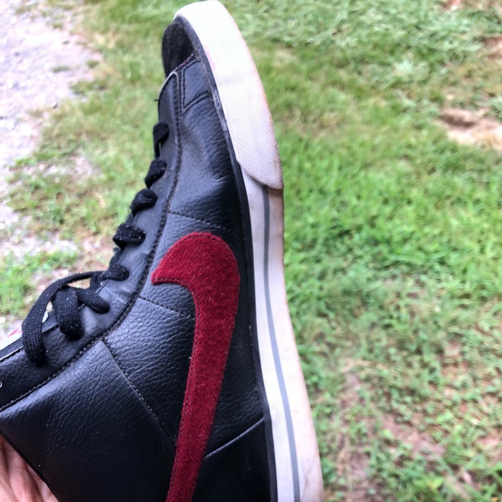 Men leather and suede Nike high tops